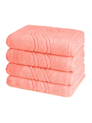 Ross 4 X Handtuch - im Set Cashmere feeling in Peach Pink