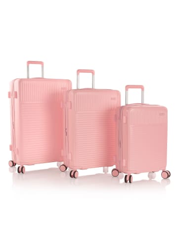 Heys Pastel 4 Rollen Kofferset 3-teilig mit Dehnfalte blush