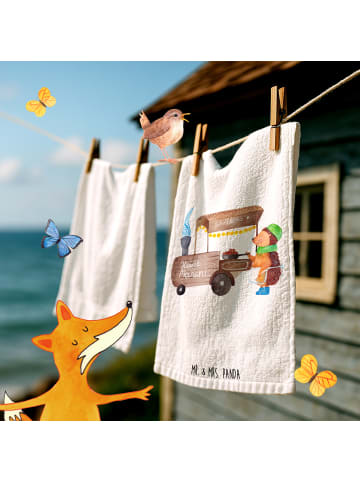 Mr. & Mrs. Panda Handtuch Igel Maronen ohne Spruch in Weiß