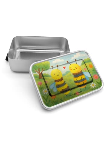 Mr. & Mrs. Panda Lunchdose Biene Verliebt Design ohne Spruch in Weiß
