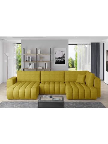 MF Design Bonita Recamiere Links in Braun -  (L) 175 x (B) 350 x (H) 92 cm