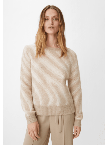 comma Strickpullover langarm in Beige