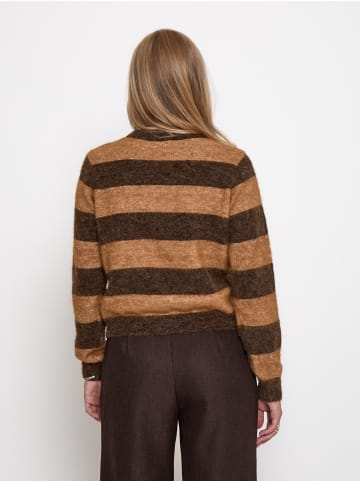 Peppercorn Pullover in Java Brown Stripe