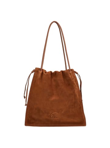 COCCINELLE Dulse Suede - Beuteltasche L 40 cm (cognac) in cognac/cognac