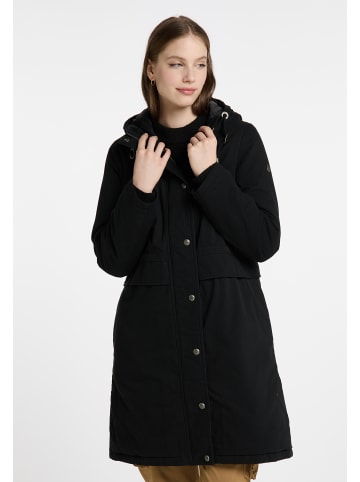 DreiMaster Damen Wintermantel in Schwarz