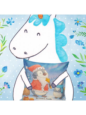 Mr. & Mrs. Panda kuschelkissen 40x40 Pinguin Wunschliste Design ... in Weiß