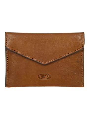 BRIC`s Volterra Kreditkartenetui RFID Schutz Leder 15 cm tobacco