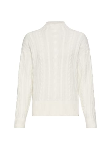 Camel Active Strickpullover in lockerer Passform in Milchweiß