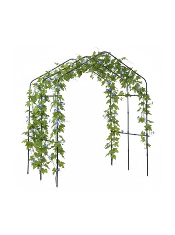 relaxdays Rankgitter in Schwarz - (B)190 x (H)240 x (T)180 cm