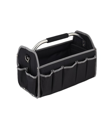 relaxdays Werkzeugtasche in Schwarz