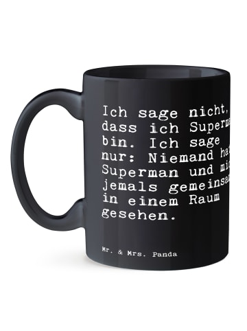 Mr. & Mrs. Panda Teetasse Ich sage nicht, dass... mit Spruch in Schwarz