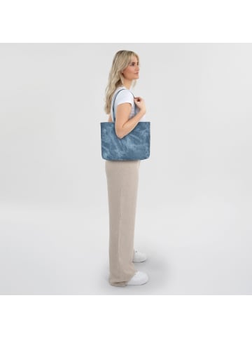 Replay Shopper Tasche 35 cm in blue denim-black