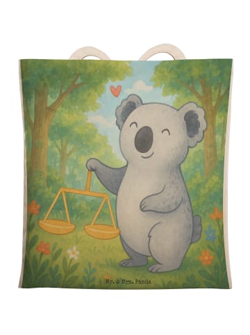 Mr. & Mrs. Panda Stofftragetasche Waage Astrologie Design ohne S... in Weiß