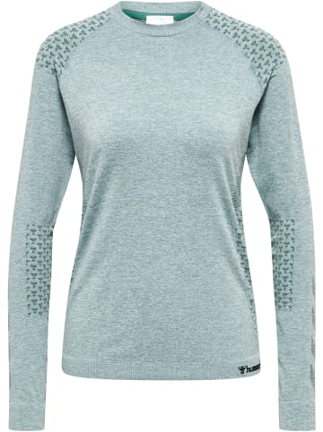 Hummel Hummel T-Shirt Hmlci Yoga Damen Dehnbarem Schnelltrocknend Nahtlosen in NORTH ATLANTIC MELANGE