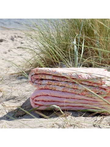 Chic Antique Chic Antique Quilt AIX Rosa Weiß STREIFEN 180x130 cm