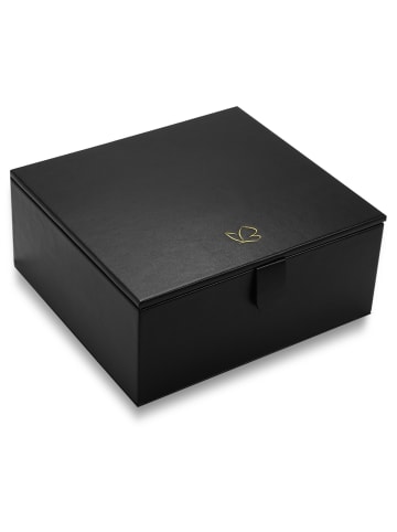 Glanzstücke München Reisetäschchen aus Kunstleder in schwarz