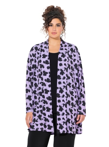 Ulla Popken Shirtjacke in schwarz