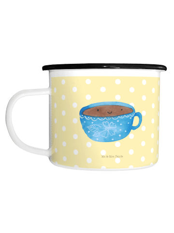 Mr. & Mrs. Panda Trinkbecher Kaffee Tasse ohne Spruch in Gelb Pastell