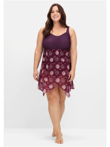 sheego by Joe Browns Badekleid in beere gemustert