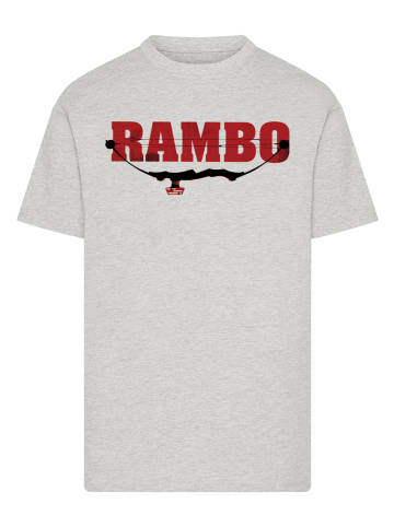 F4NT4STIC T-Shirt Rambo Logo Compound Bow in grau meliert