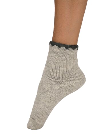 Ulla Popken Socken in grau melange