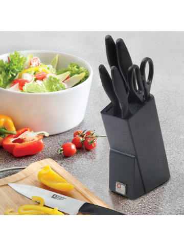 Richardson Sheffield 6-tlg. Messerblock NEW LASER in schwarz