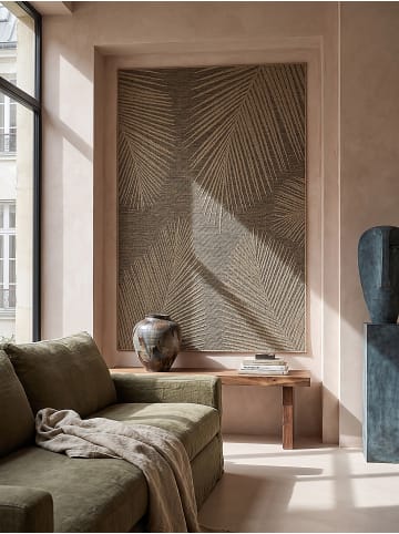 KADIMA DESIGN Läufer Floral flachgewebt pflegeleicht Wohnzimmer Flur Esszimmer in Natur