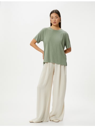 KOTON T-shirt in Khaki