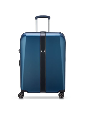 Delsey Promenade Hard 2.0 4-Rollen Trolley 66 cm in blau