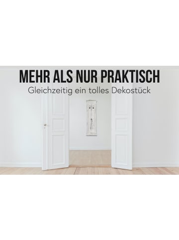 MCW 2er-Set Wandgarderobe, Weiß shabby