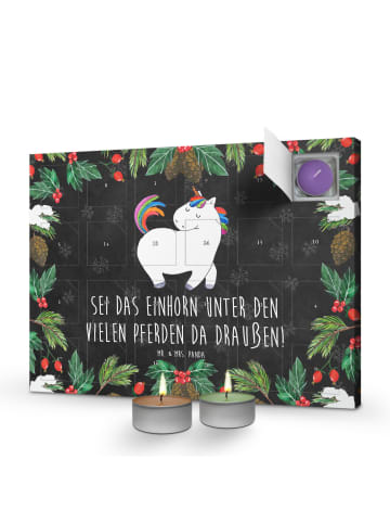Mr. & Mrs. Panda adventskalender mit kerzen Einhorn Stolzieren m... in Kreidetafel