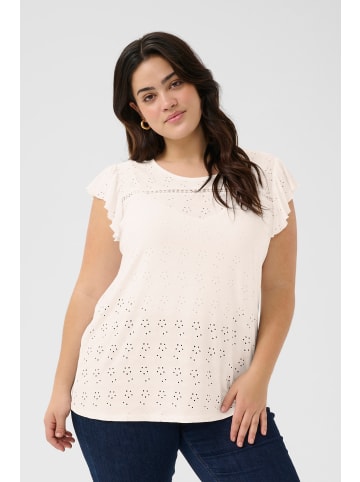 KAFFE curve Ärmellose Bluse KCtara Regular fit in Chalk CC.