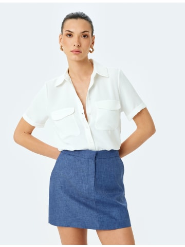 KOTON SHIRTS SS in Grauweiß
