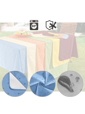 Erwin Müller Baumwollmischung Mitteldecke Neuss in blau