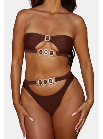 Moda Minx Bikini-Top Amour in Coffee