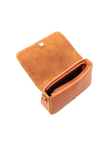 FELIPA Damen Schultertasche Aus Leder in Orange