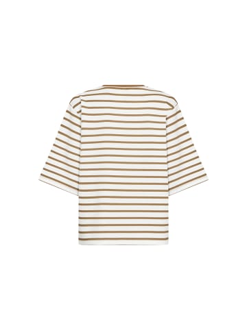 soyaconcept T-Shirt in braun weiß - 0001