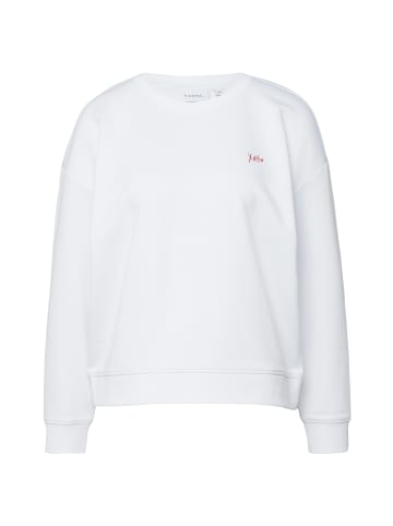 comma Sweatshirt in weiß rot