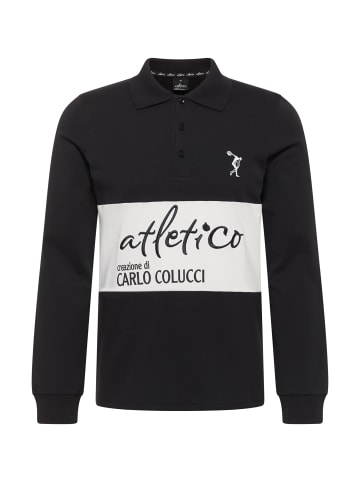 Carlo Colucci Poloshirt Domenici in Schwarz