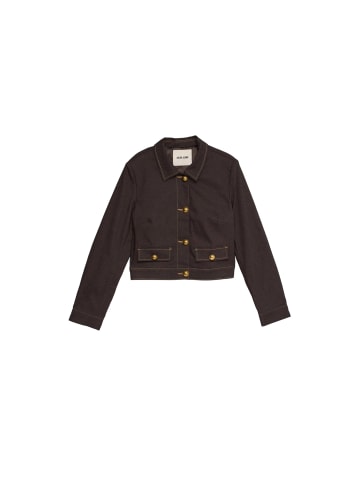 Salsa Jeans Jeansjacke Buttons in Dark Brown V1