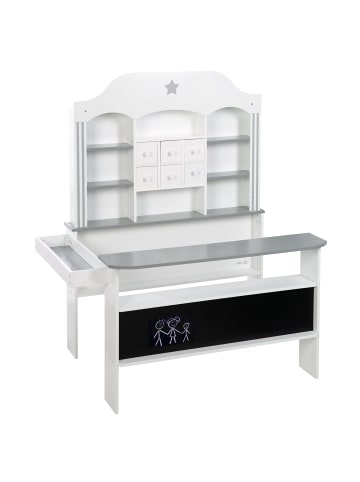 roba Candyshop weiß/grau mit vielen Schubladen sowie Seiten- und Fronttheke