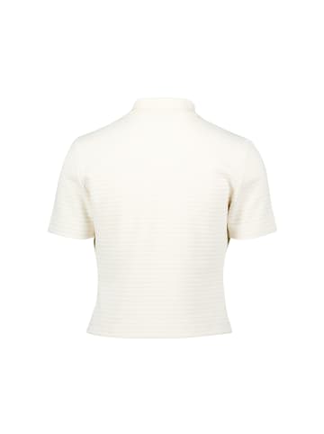 Zero  Strick-Poloshirt mit Knopfleiste in Eggnog