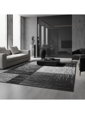 KADIMA DESIGN Teppich Kurzflor Waschbar Abstrakt-Karo INN Strapazierfähig OEKO-TEX