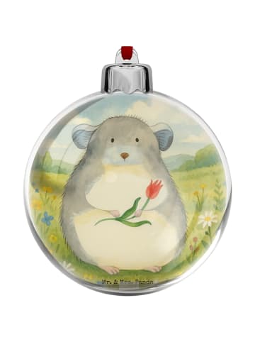 Mr. & Mrs. Panda Kugel Weihnachten Chinchilla Blume Design ohne ... in Weiß
