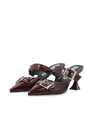Bianco Mules in Burgundy