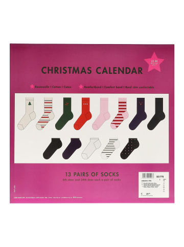 Hudson Socken Christmas Calendar Adventskalender in Sortiment