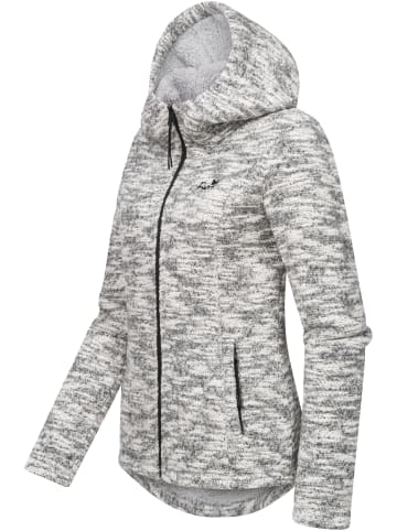 ragwear Kapuzenstrickjacke Lyshka Melange in Ash