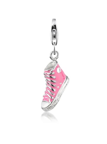 Nenalina Charm 925 Sterling Silber Schuh in Rosa