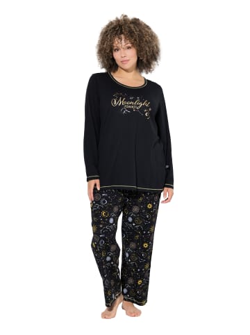 Ulla Popken Pyjama in schwarz