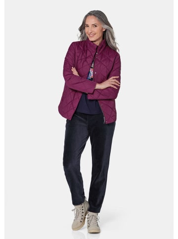GOLDNER Moderne Winterjacke mit Stehkragen in cyclam